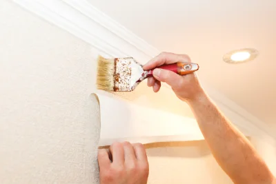 Pose de papier peint à Grammond — revêtements muraux et toiles de verre